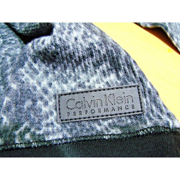 Calvin Klein Performance Quick Dry Snake Skin Waffle Knit T Shirt Pullover Sz L - Picture 8 of 10